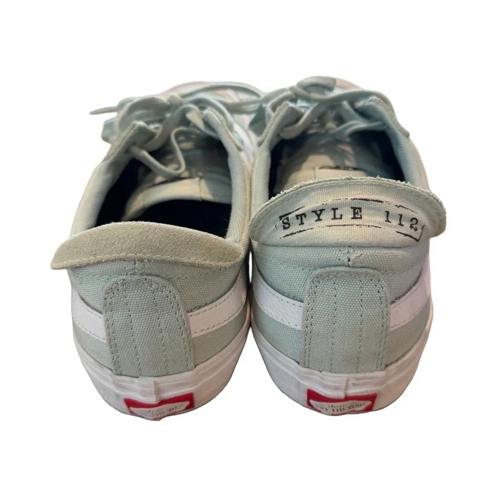 Vans Style 112 Pro Mint Green Suede Canvas Skate Shoes Mens 11 721454